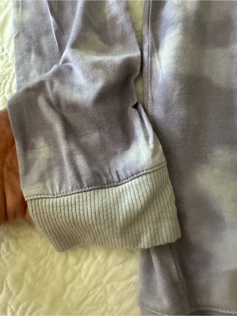 stars above Lavender Tie-Dye Long Sleeve Top & Shorts Pajama Set - Picture 3 of 7